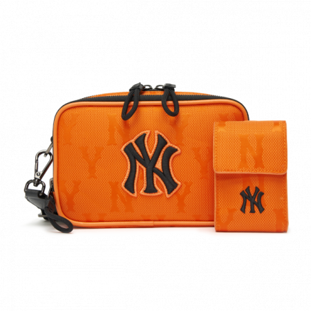 Túi MLB Monogram Nylon Jacquard Mini Crossbody Bag New York Yankees 3ACRS011N-50ORS
