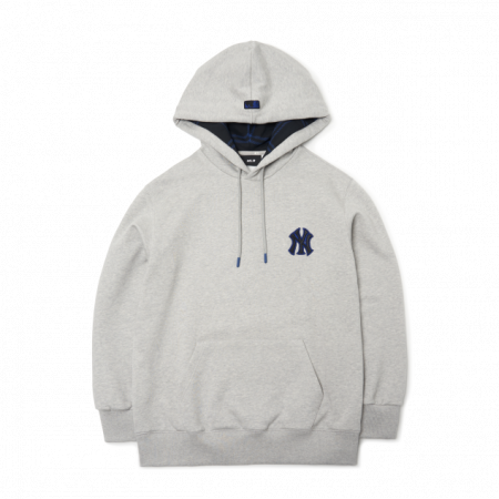 Áo hoodie MLB Check Big Logo Overfit Hoodie New York Yankees 3AHDC0114-50MGS