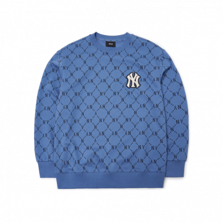 Áo nỉ MLB Monogram Diamond All Over Overfit Sweatshirt New York Yankees 3AMTM0314-50BLD