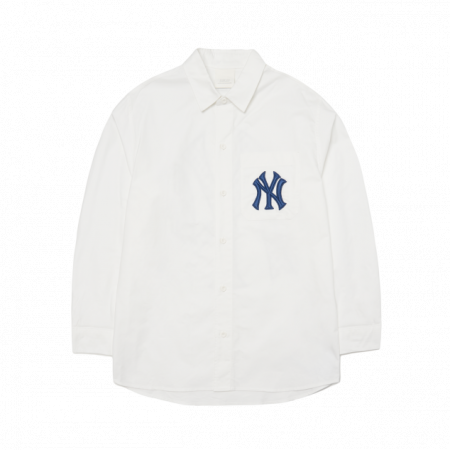 Áo sơ mi MLB Monogram Back Logo Shirt New York Yankees 3AWS03121-50WHS
